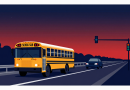 Car hits school bus in Iron County, driver injured