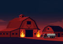 Eaton County firefighters extinguish barn fire in Chester Township